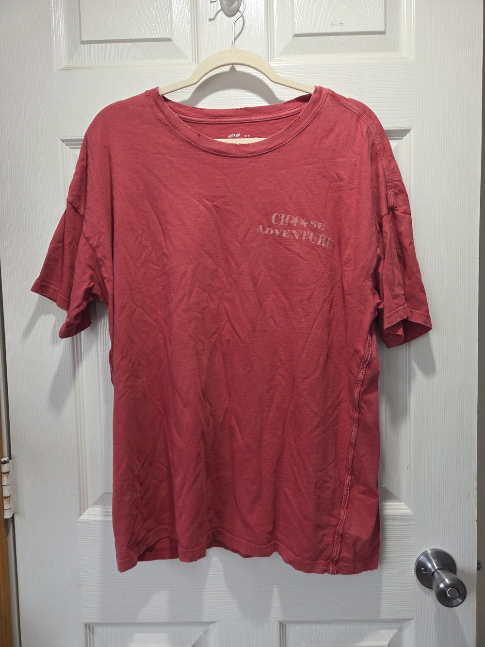 Aerie Bright Red Short Sleeve Graphic Tee